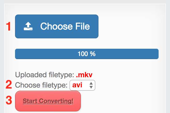 How to convert MKV files online to AVI